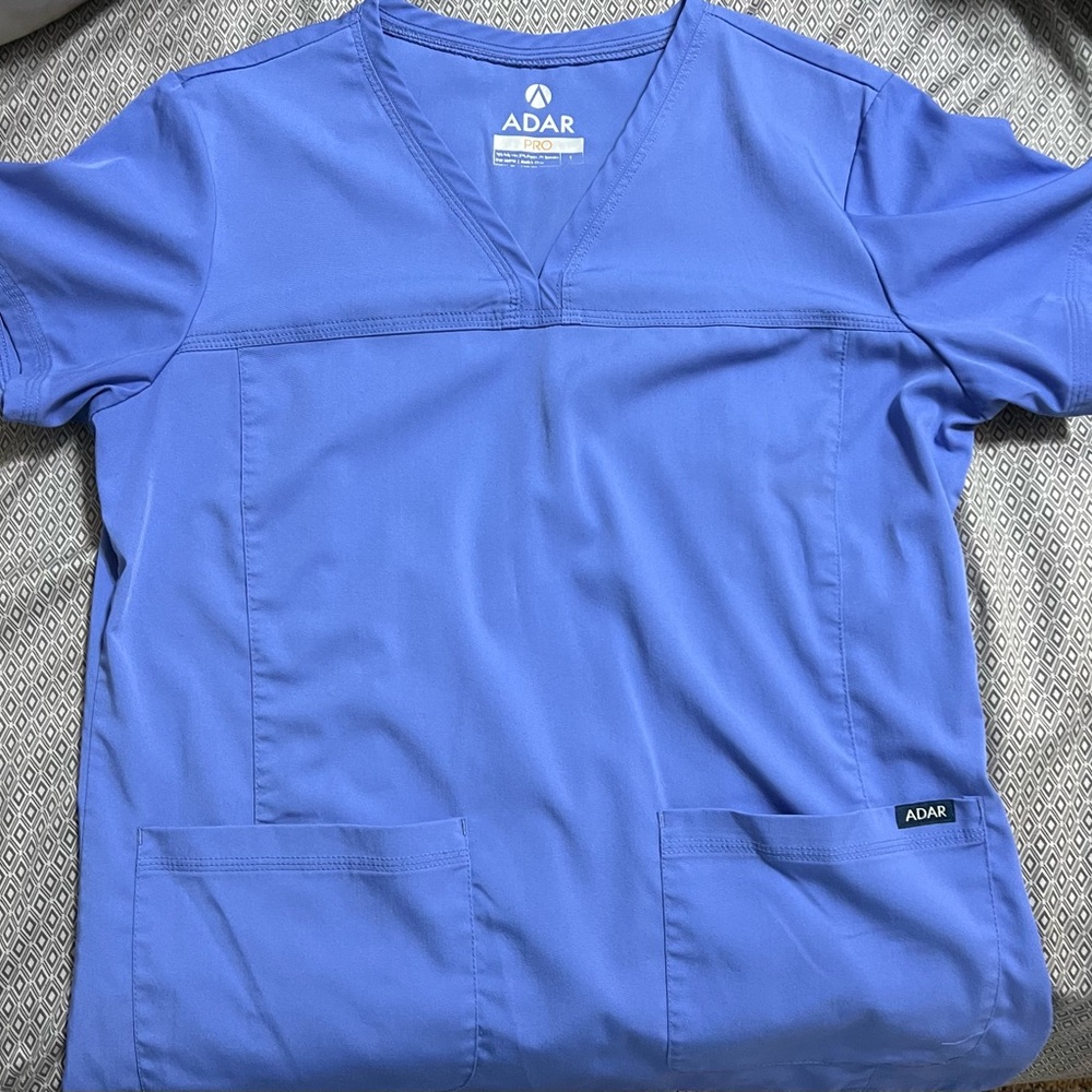 Adar Blue Scrub Top large